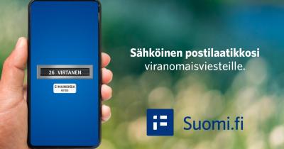 Sähköinen postilaatikko puhelimessa