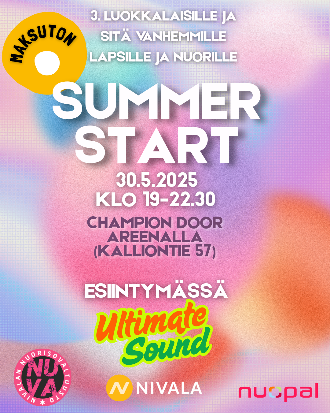 Mainos Summer start tapahtumasta